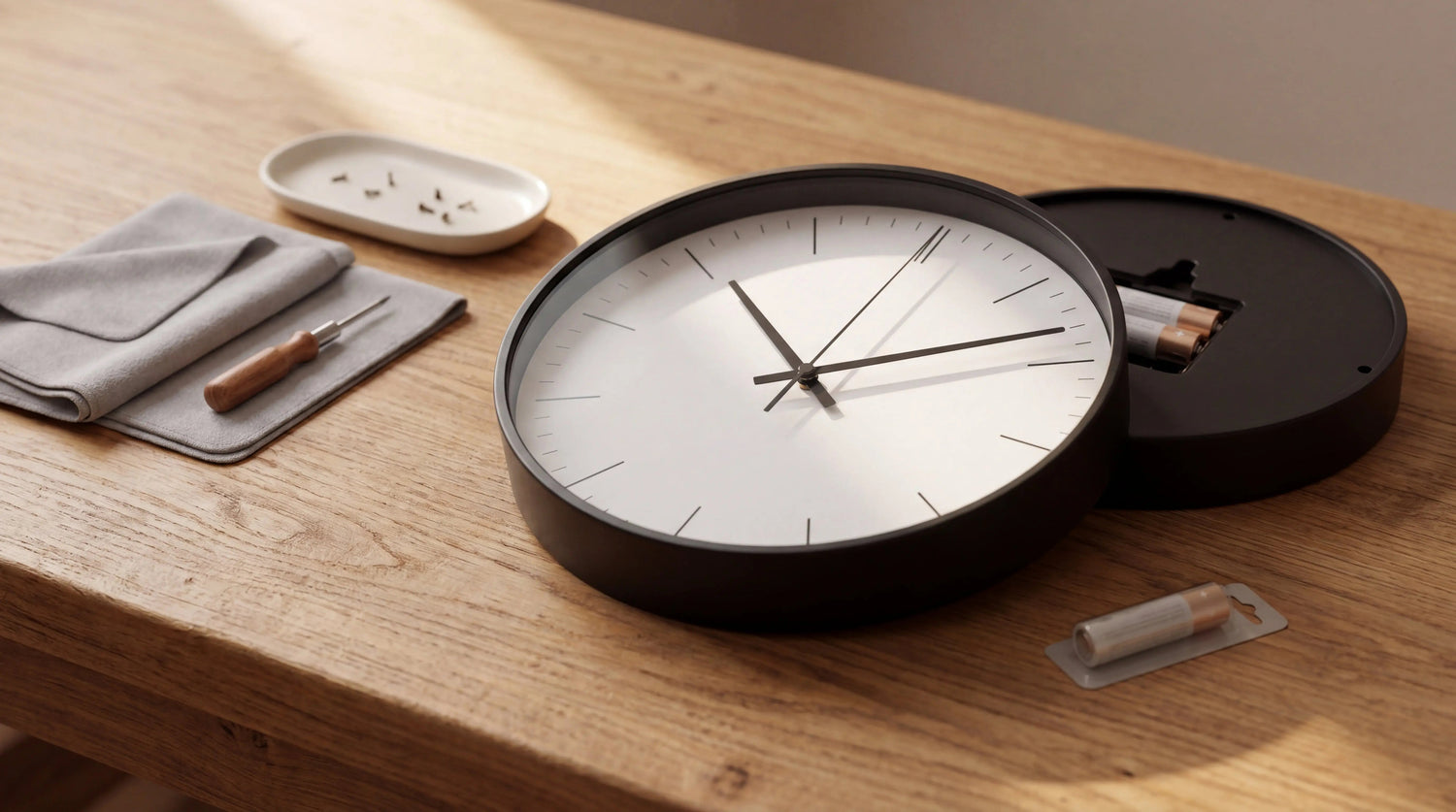 Changer la pile d'une horloge murale : le guide simple pas à pas - L'Horloge Murale