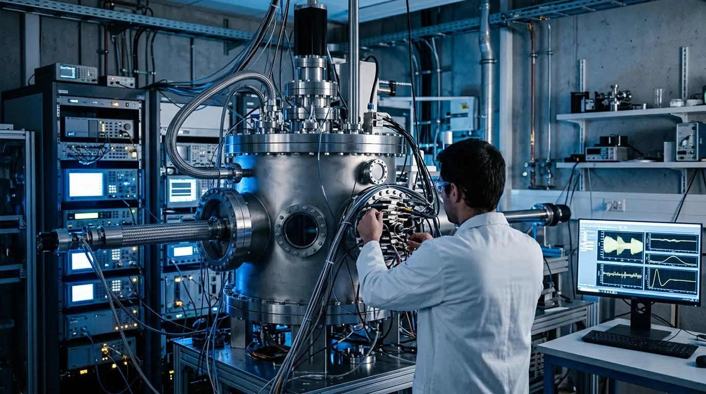 Horloge atomique dans un laboratoire de physique scientifique de précision recherche fondamentale
