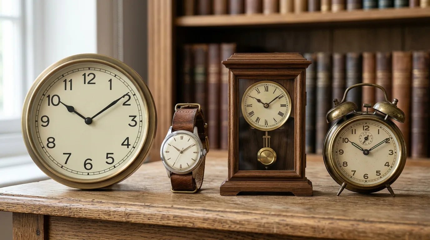 Horloge, montre, pendule, réveil : quelles différences exactes - L'Horloge Murale