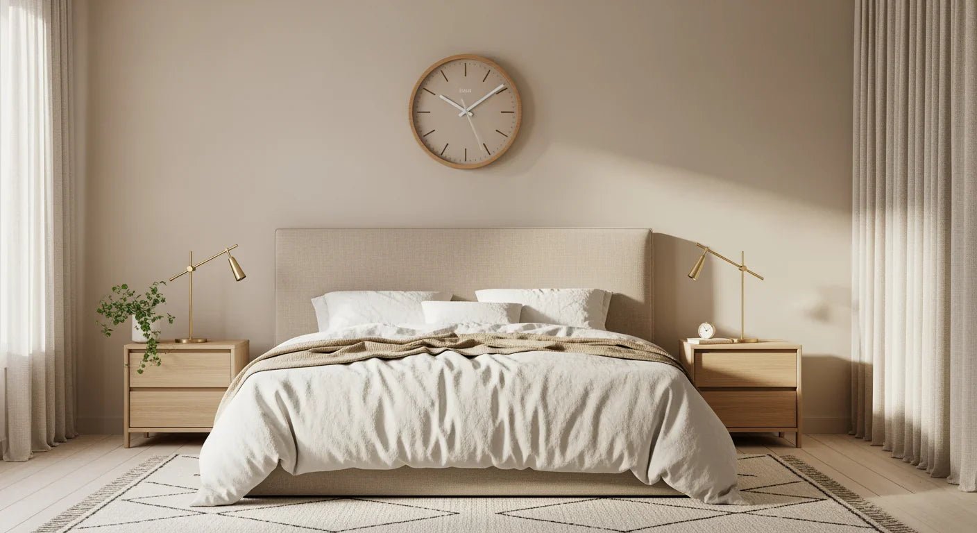 Horloge murale chambre : comment bien dormir avec (sans entendre tic-tac) - L'Horloge Murale
