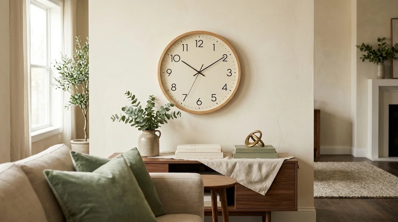 Où placer une horloge dans un salon : le guide pratique - L'Horloge Murale