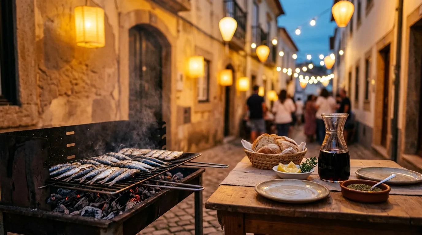 Sardines grillées dans la rue pour la Saint-Jean tradition portugaise