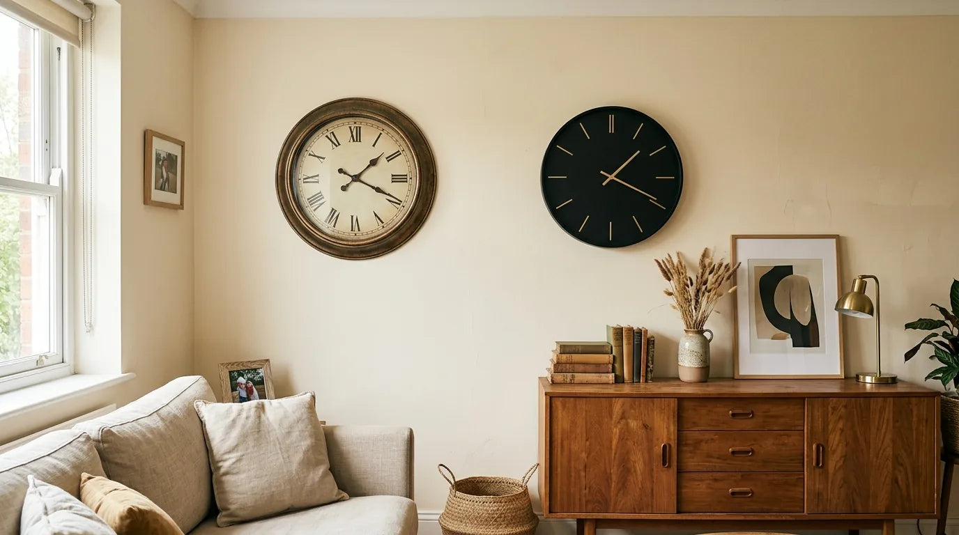 Erreur deux horloges même pièce salon se concurrençant visuellement