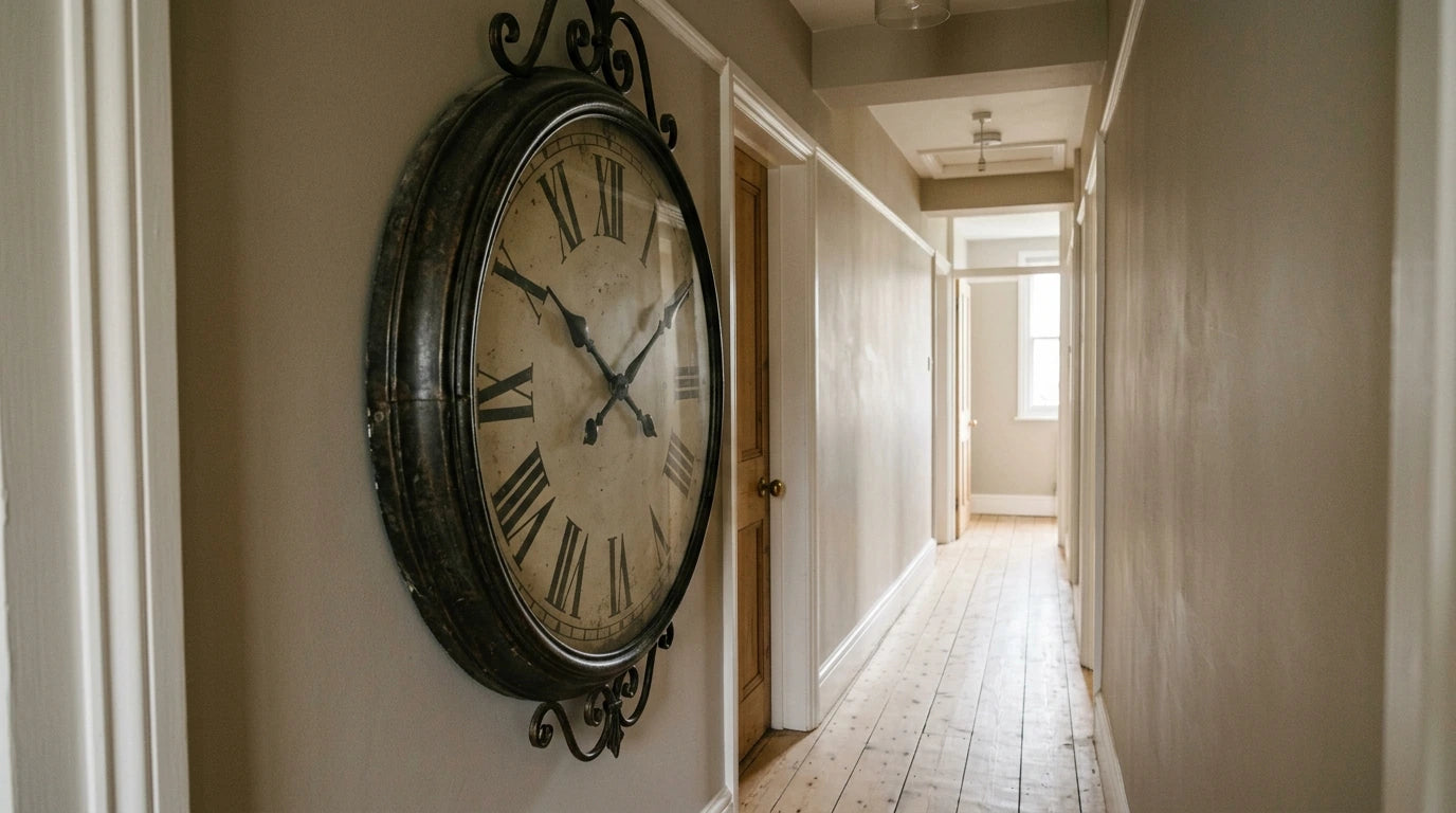 Erreur d'horloge trop grande dans un couloir étroit qui encombre le passage
