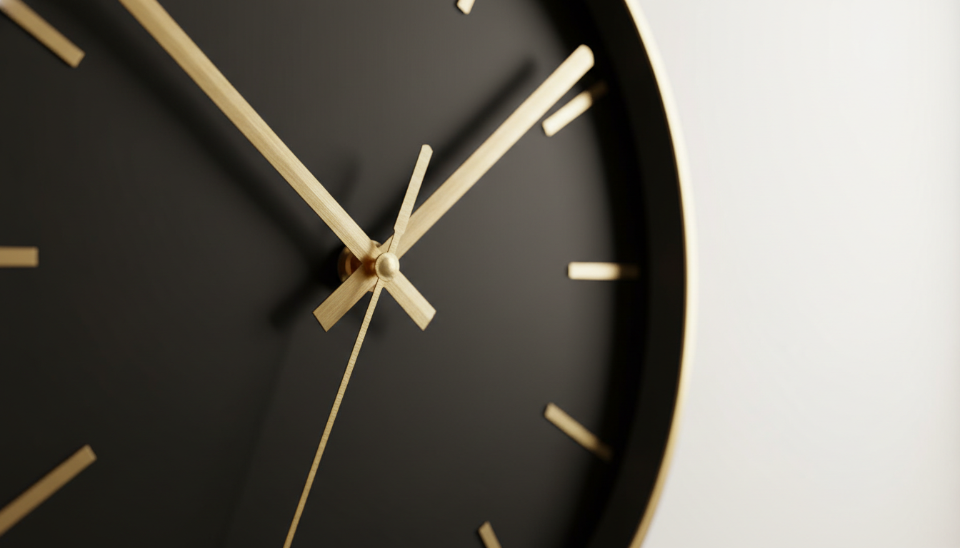 Aiguilles d'horloge murale lisibles design moderne pour bureau