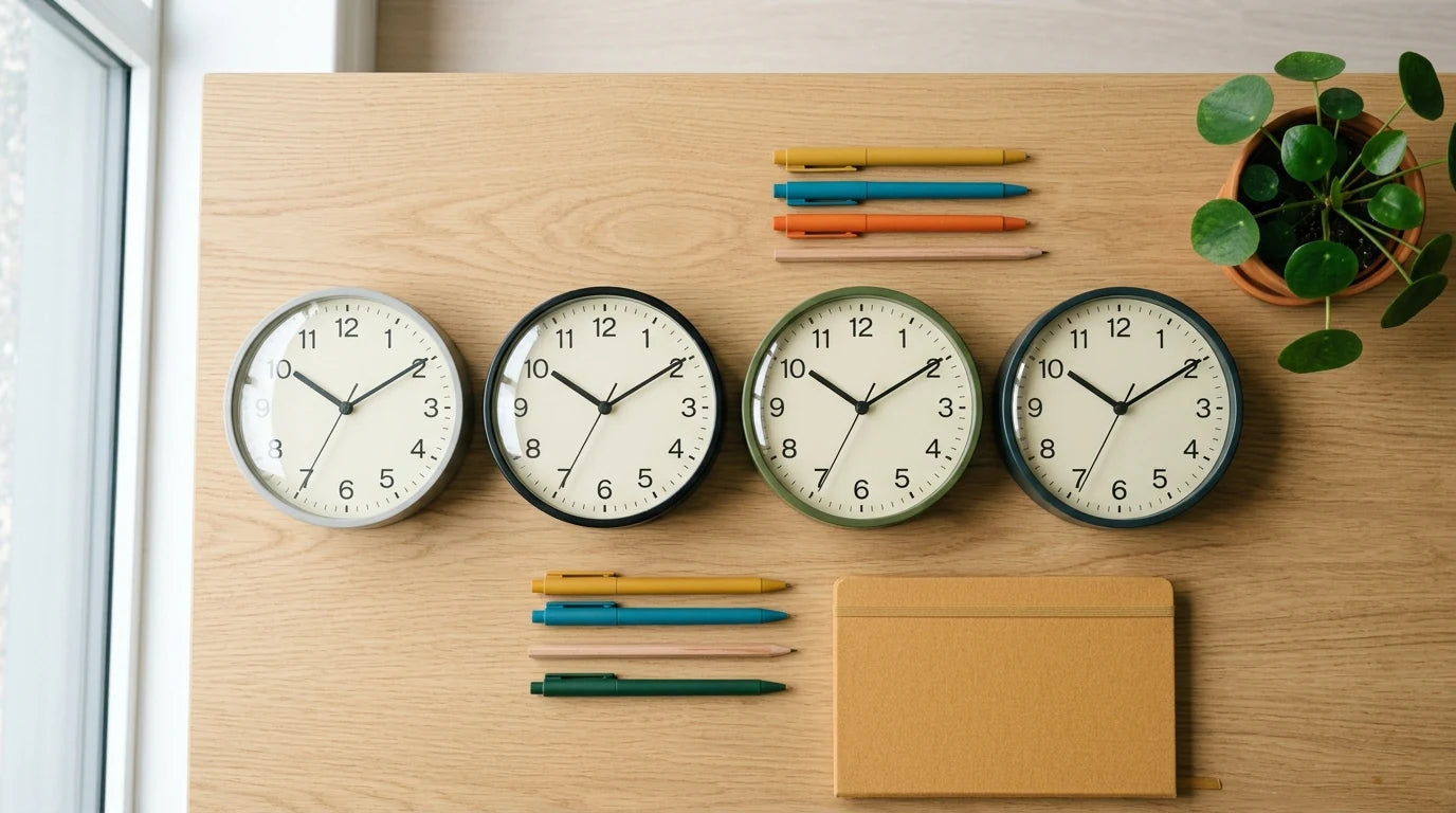 Horloge Copenhagen en coloris variés pour choisir selon la personnalité d'un étudiant