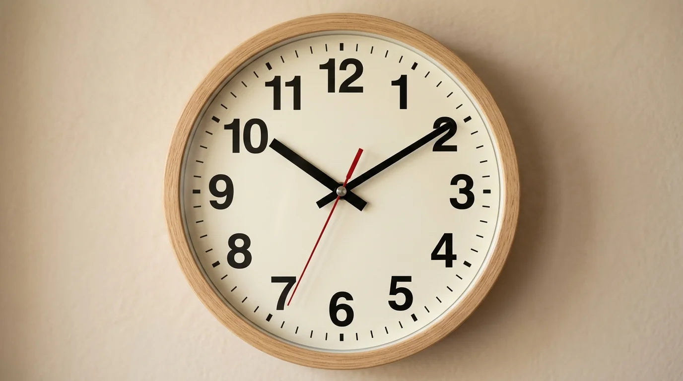 Cadran d'horloge avec chiffres clairs et lisibles idéal pour l'apprentissage de l'heure