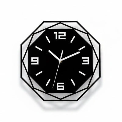 Horloge murale Kyoto noir mat esthétique japandi zen