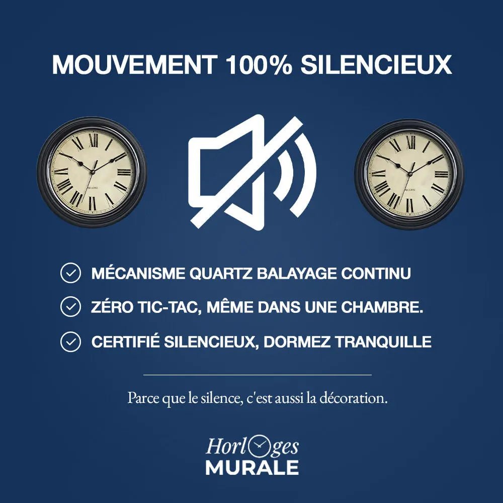 Horloge Murale Vintage - Augustus - L'Horloge Murale