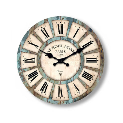 Horloge murale Bois Germain finition rustique chaleureuse