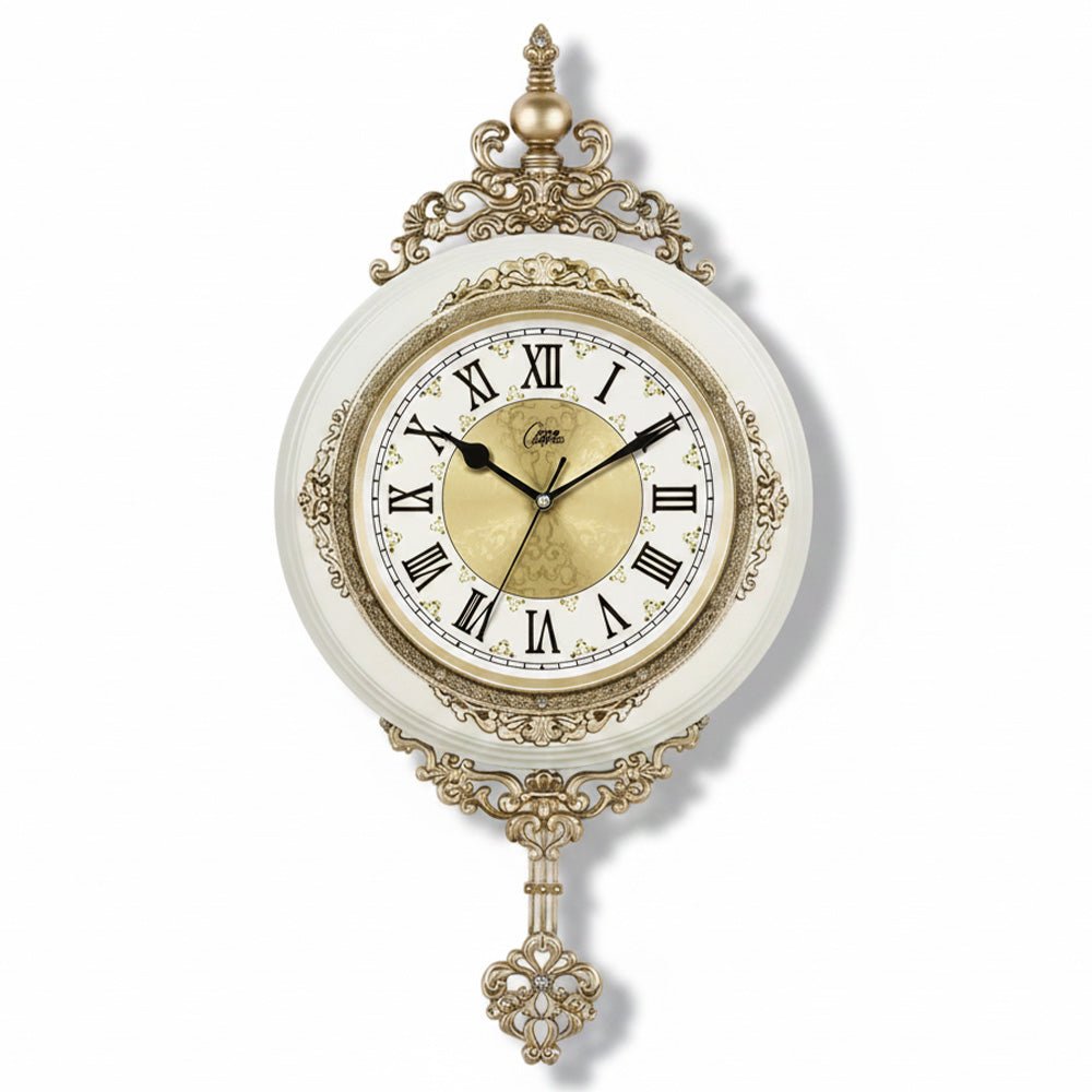 Horloge murale vintage Versailles patine bronze chiffres romains style haussmannien parisien