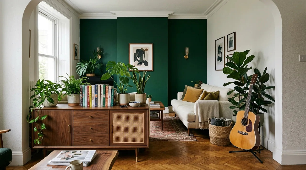 Intérieur d'un couple observé pour deviner son style et son goût personnel pour un cadeau anniversaire