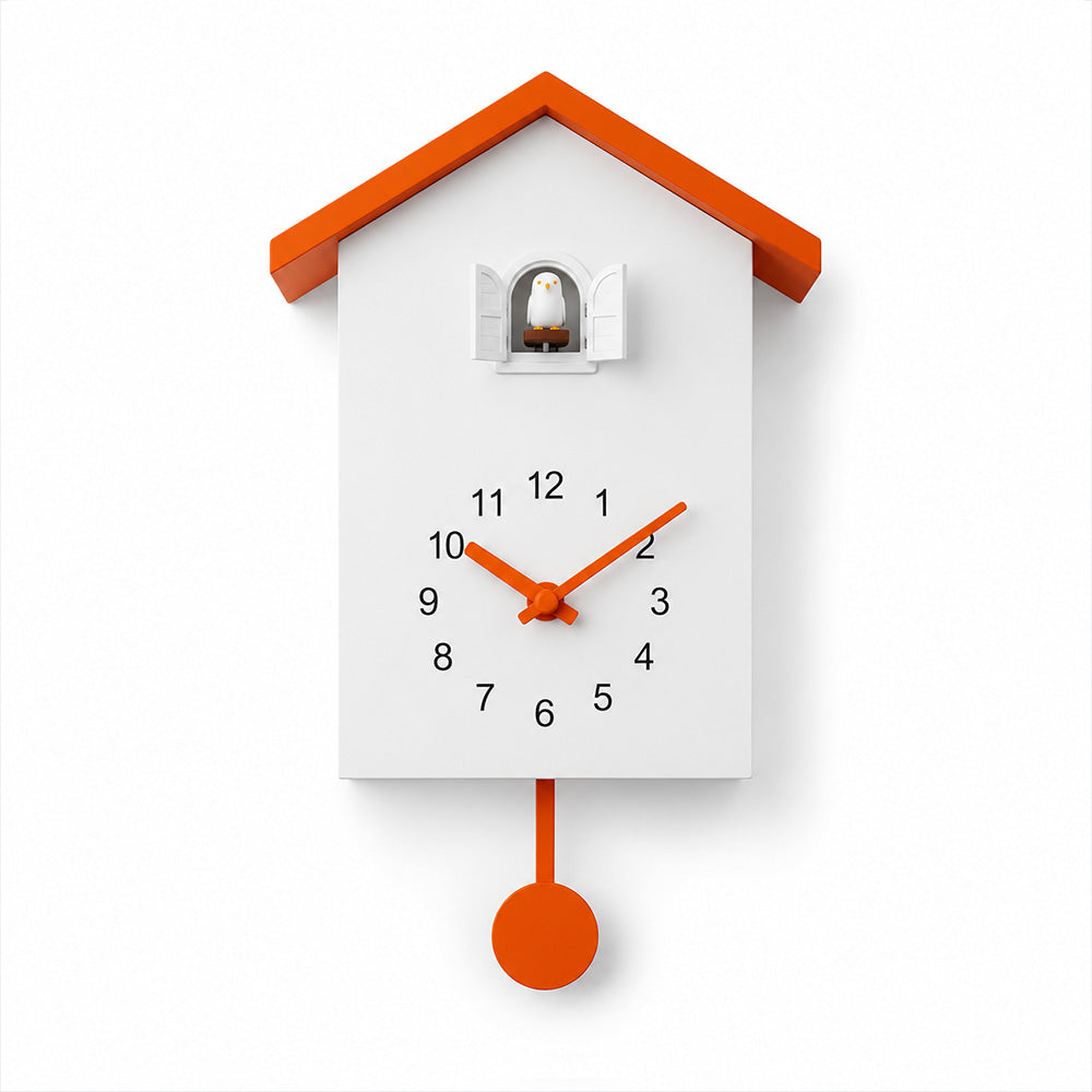 Horloge coucou moderne Tyrol forme maison balancier